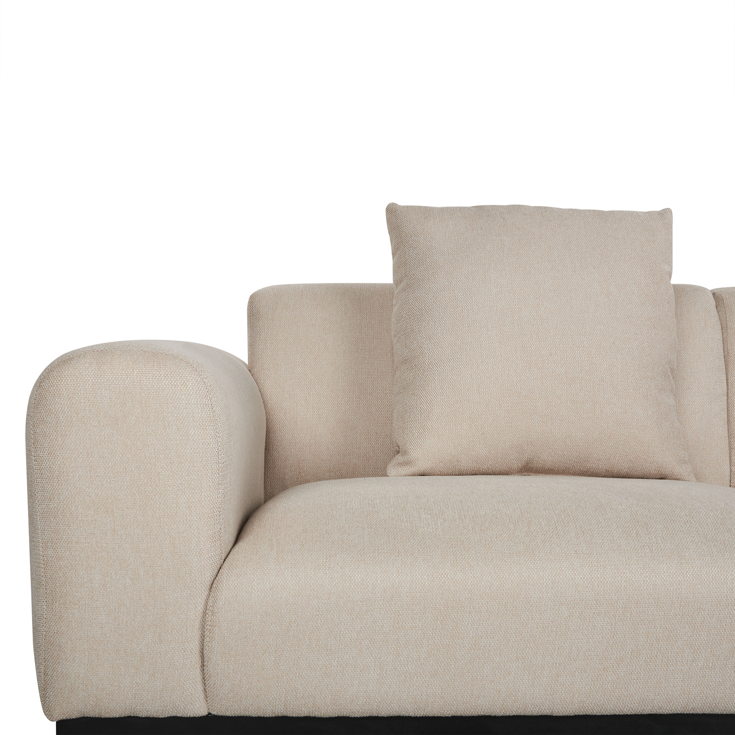 2-Sitzer Sofa Leinenoptik hellbeige MALMOS