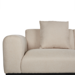 2-Sitzer Sofa Leinenoptik hellbeige MALMOS