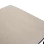 Chaiselongue Leinenoptik / Kunstleder beige / dunkelbraun MALMOS