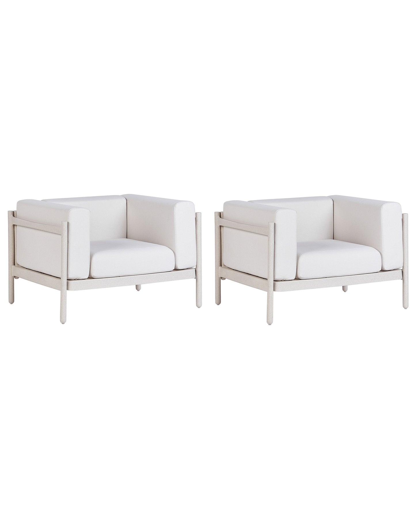 Gartensessel 2er Set FERRETTI Hellbeige