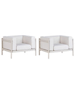 Gartensessel 2er Set FERRETTI Hellbeige