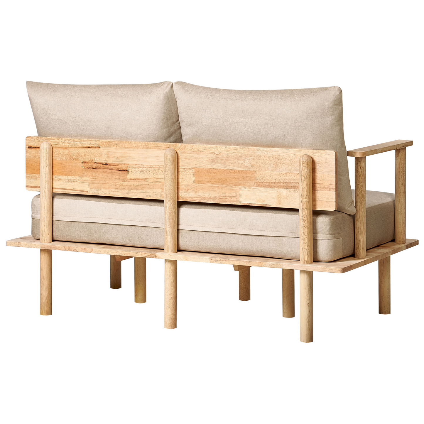 2-Sitzer Sofa Stoff beige ASKER