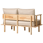 2-Sitzer Sofa Stoff beige ASKER