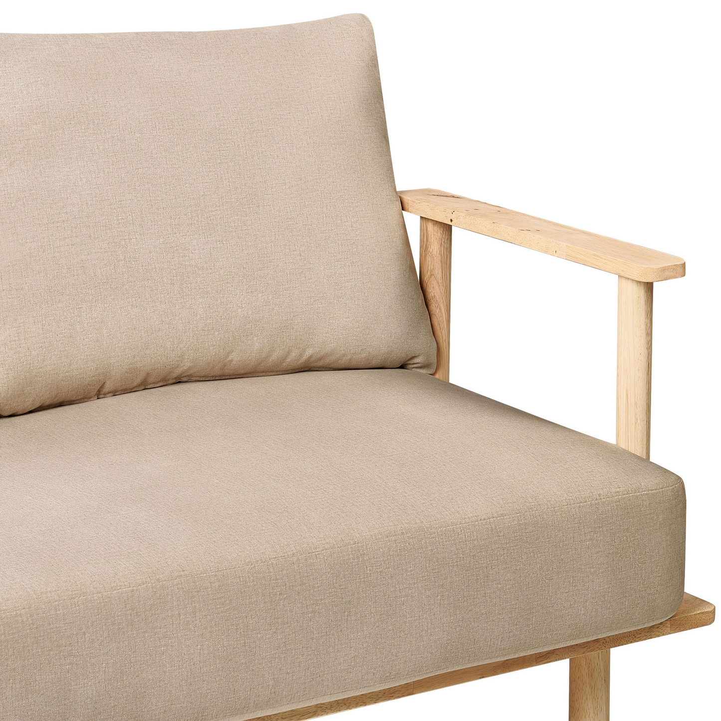 2-Sitzer Sofa Stoff beige ASKER