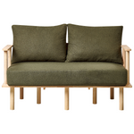 3-Sitzer Sofa Bouclé Stoff Dunkelgrün ASKER
