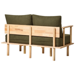 3-Sitzer Sofa Bouclé Stoff Dunkelgrün ASKER