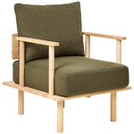 3-Sitzer Sofa Bouclé Stoff Dunkelgrün ASKER