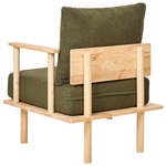 3-Sitzer Sofa Bouclé Stoff Dunkelgrün ASKER