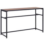 Gartenbar Set 2-Sitzer AVETRANA Metall Braun / Schwarz