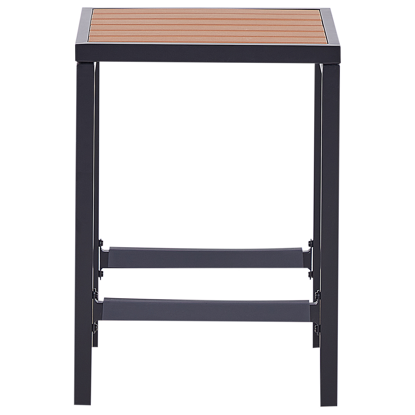 Gartenbar Set 2-Sitzer AVETRANA Metall Braun / Schwarz