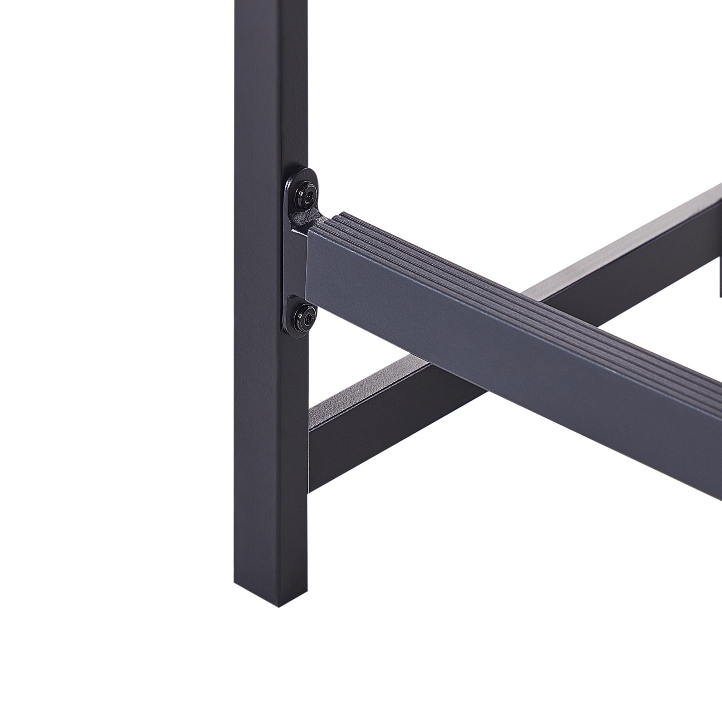 Gartenbar Set 2-Sitzer AVETRANA Metall Braun / Schwarz