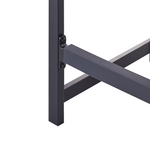 Gartenbar Set 2-Sitzer AVETRANA Metall Braun / Schwarz