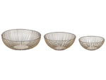 Dekoschale Eisen gold 3er Set GARUT