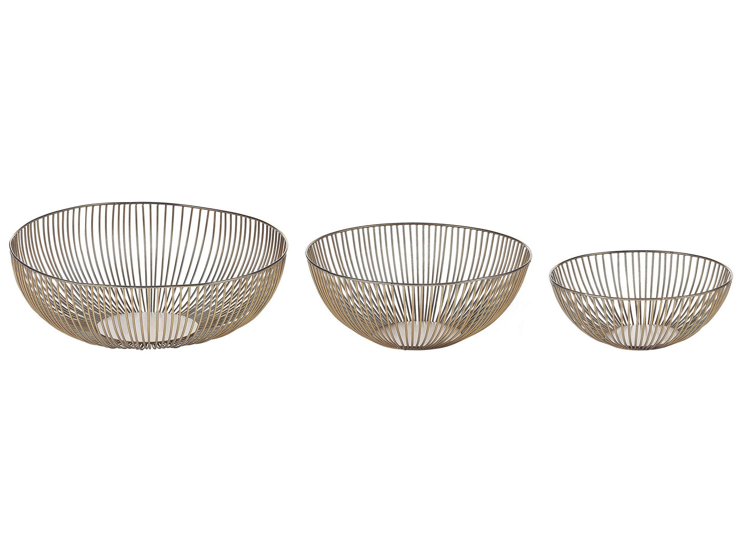 Dekoschale Eisen gold 3er Set GARUT