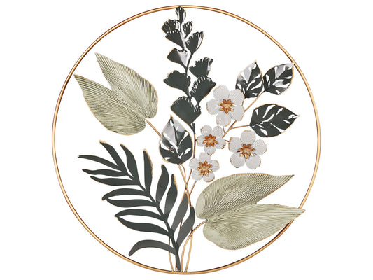 Wandobjekt Blume DUBNIUM Metall 70 cm Grün