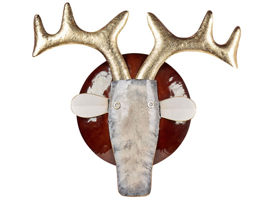 Wandobjekt Stier FLUORINE Metall 54 cm Bunt