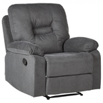 Fernsehsessel BERGEN II Stoff Dunkelgrau