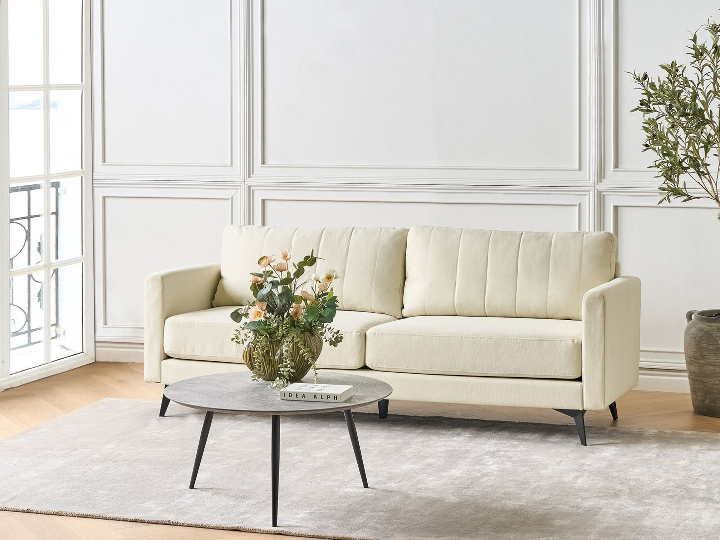 3-Sitzer Sofa hellbeige MALA