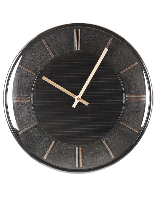 Wanduhr DAROCA Kunststoff Schwarz