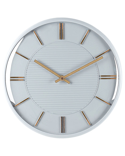 Wanduhr DAROCA Kunststoff Grau