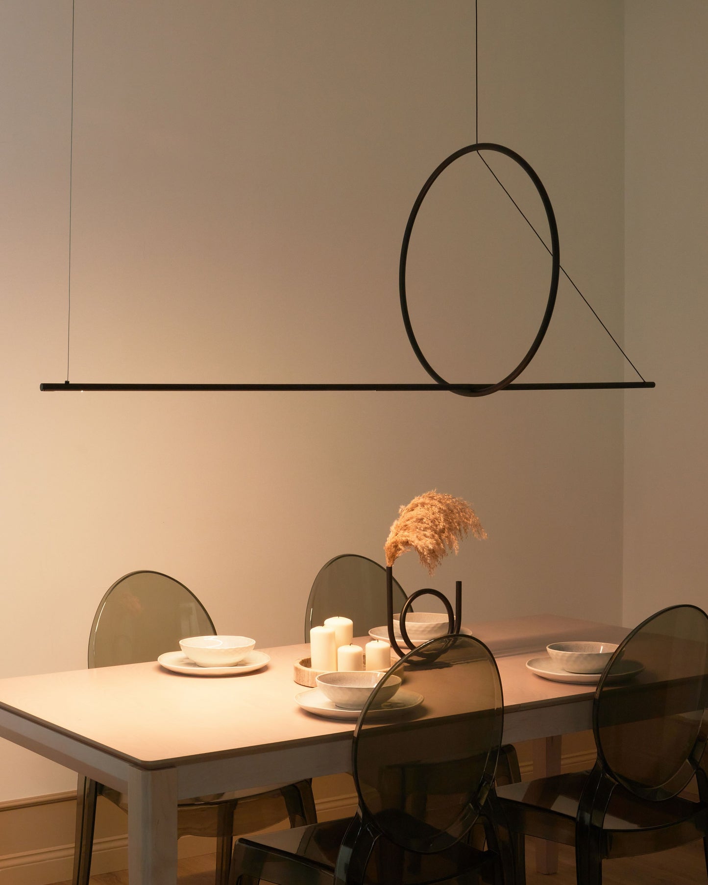 LED Hängelampe TAMOR mit Dimmer Metall Schwarz