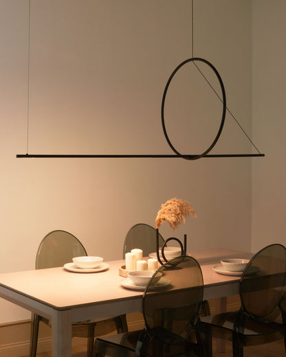 LED Hängelampe TAMOR mit Dimmer Metall Schwarz