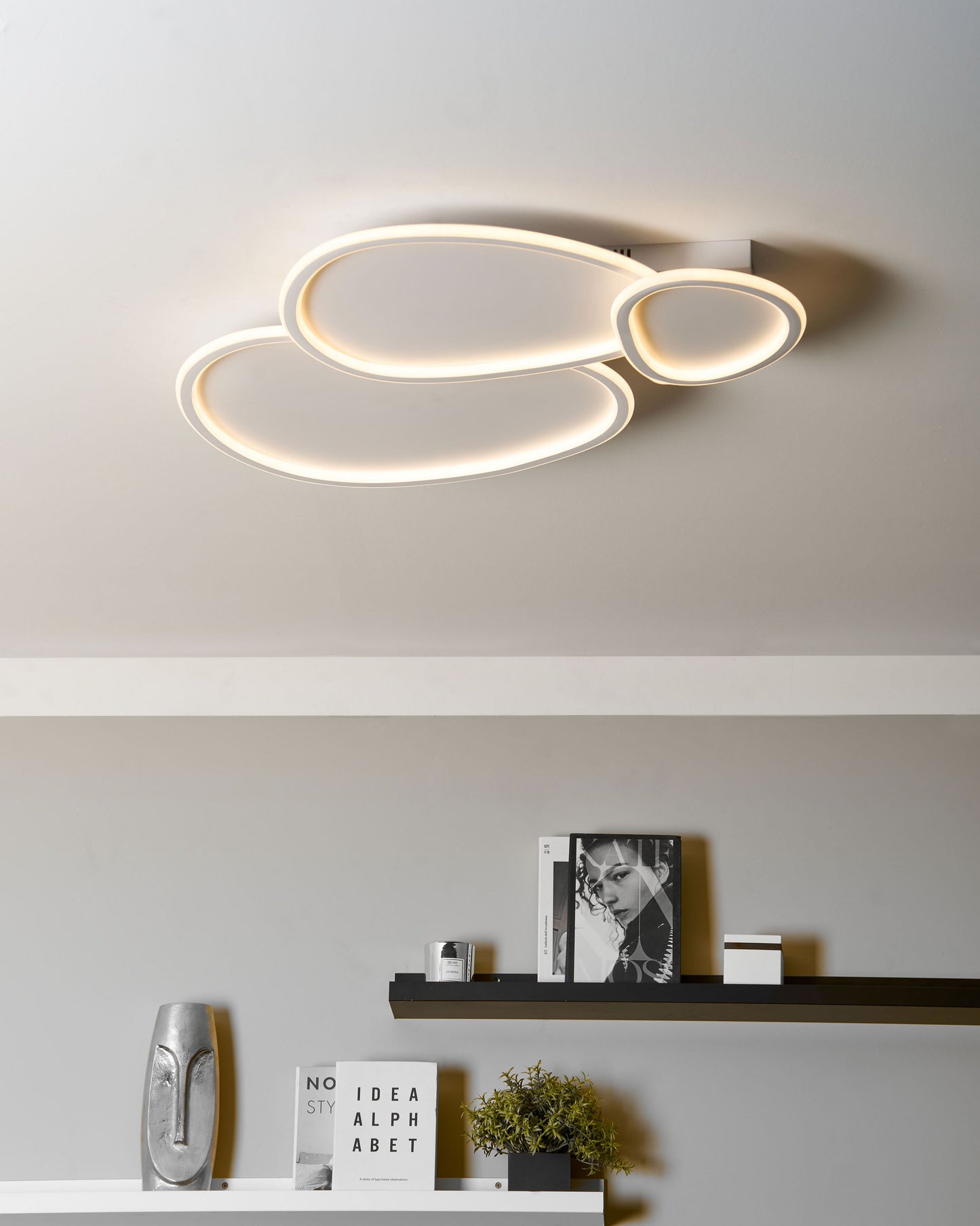 Deckenleuchte LED Metall Weiss MOHANA