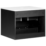 Wandmontierter Waschtischunterschrank QUINTELA 60 cm 52 cm 48 cm Schwarz