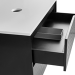 Wandmontierter Waschtischunterschrank QUINTELA 60 cm 52 cm 48 cm Schwarz