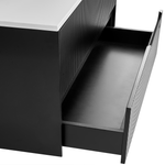 Wandmontierter Waschtischunterschrank QUINTELA 60 cm 52 cm 48 cm Schwarz