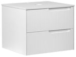 Wandmontierter Waschtischunterschrank QUINTELA 60 cm 52 cm 48 cm Weiss