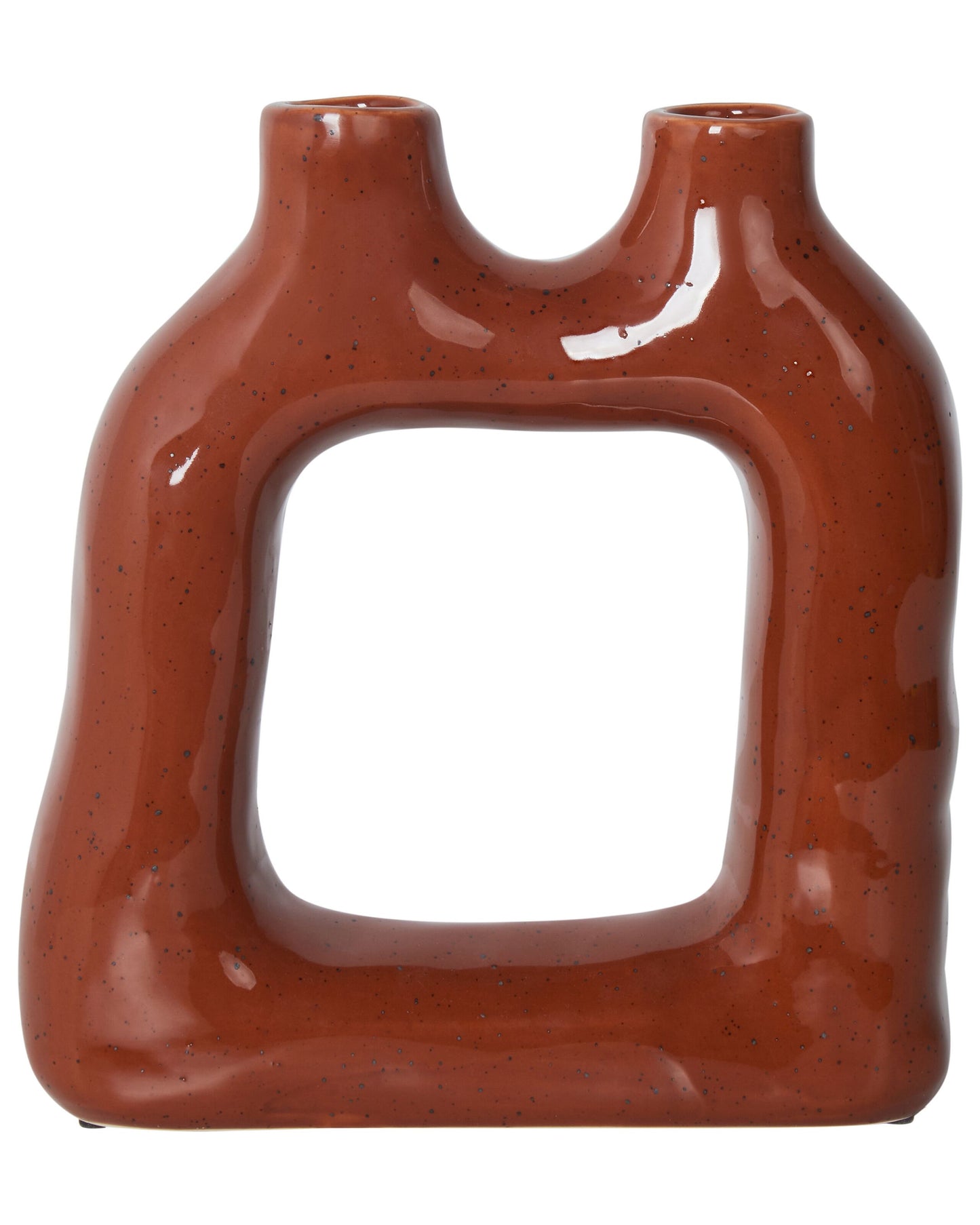 Blumenvase MULLET Steinzeug 28 cm Braun