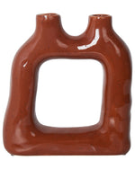Blumenvase MULLET Steinzeug 28 cm Braun