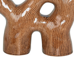 Blumenvase BARBUS Steinzeug 31 cm Braun