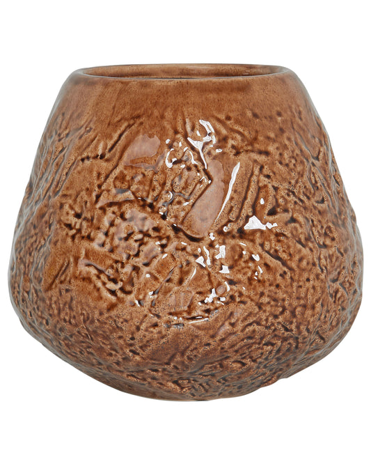 Blumenvase BETTA Steinzeug 22 cm Braun