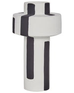 Blumenvase ESCOLAR Steinzeug 28 cm Weiss