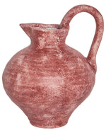 Blumenvase SAURY Steinzeug 19 cm Rot