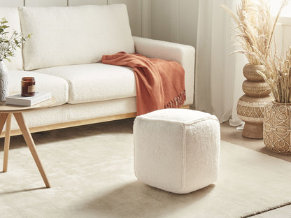 Pouf Beige 40 x 40 x 40 cm ALIPUR