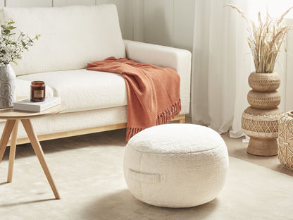 Pouf Hellbeige 50 x 50 x 30 cm ADLANA