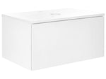 Wandmontierter Waschtischunterschrank ALZIRA 80 cm 52 cm 40 cm Weiss