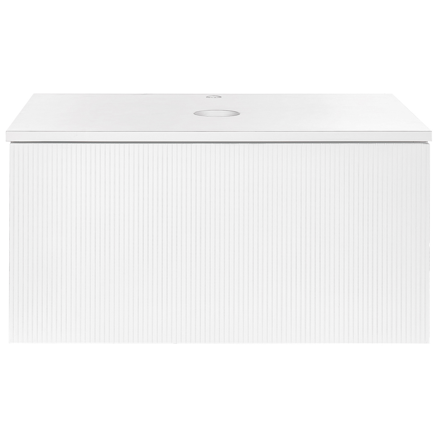 Wandmontierter Waschtischunterschrank ALZIRA 80 cm 52 cm 40 cm Weiss
