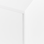 Wandmontierter Waschtischunterschrank ALZIRA 80 cm 52 cm 40 cm Weiss