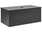 Wandmontierter Waschtischunterschrank ALZIRA 100 cm 52 cm 40 cm Schwarz