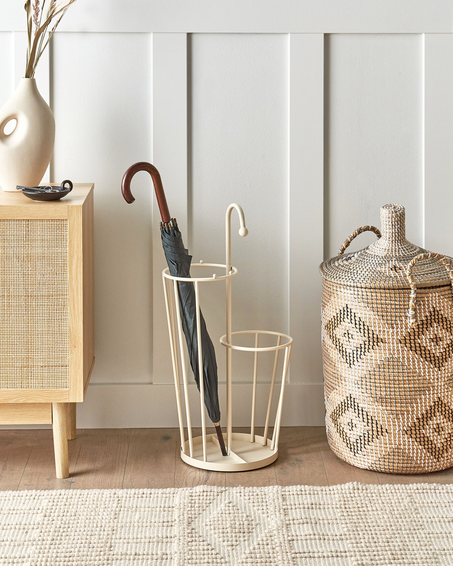 Schirmständer CHAMBORD Metall Hellbeige