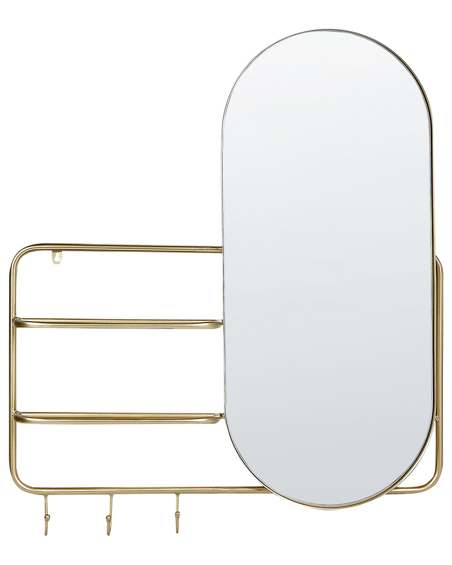 Wandspiegel BRION 72 cm 80 cm Metall Gold