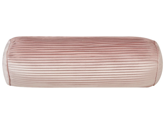 Dekokissen JONQUIL Samtstoff 22 x 60 cm Rosa Ohne Muster