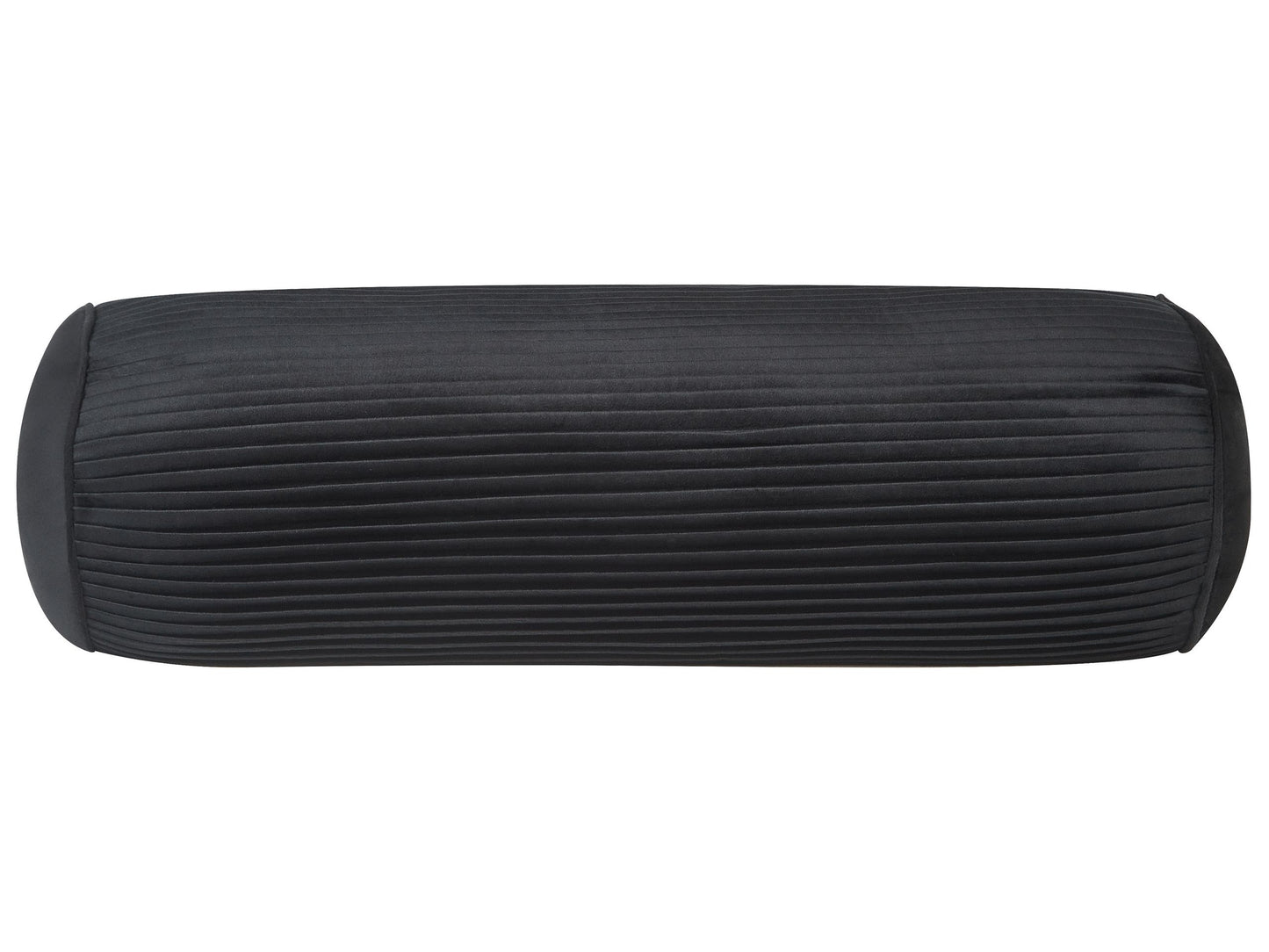 Dekokissen JONQUIL Samtstoff 22 x 60 cm Schwarz Ohne Muster