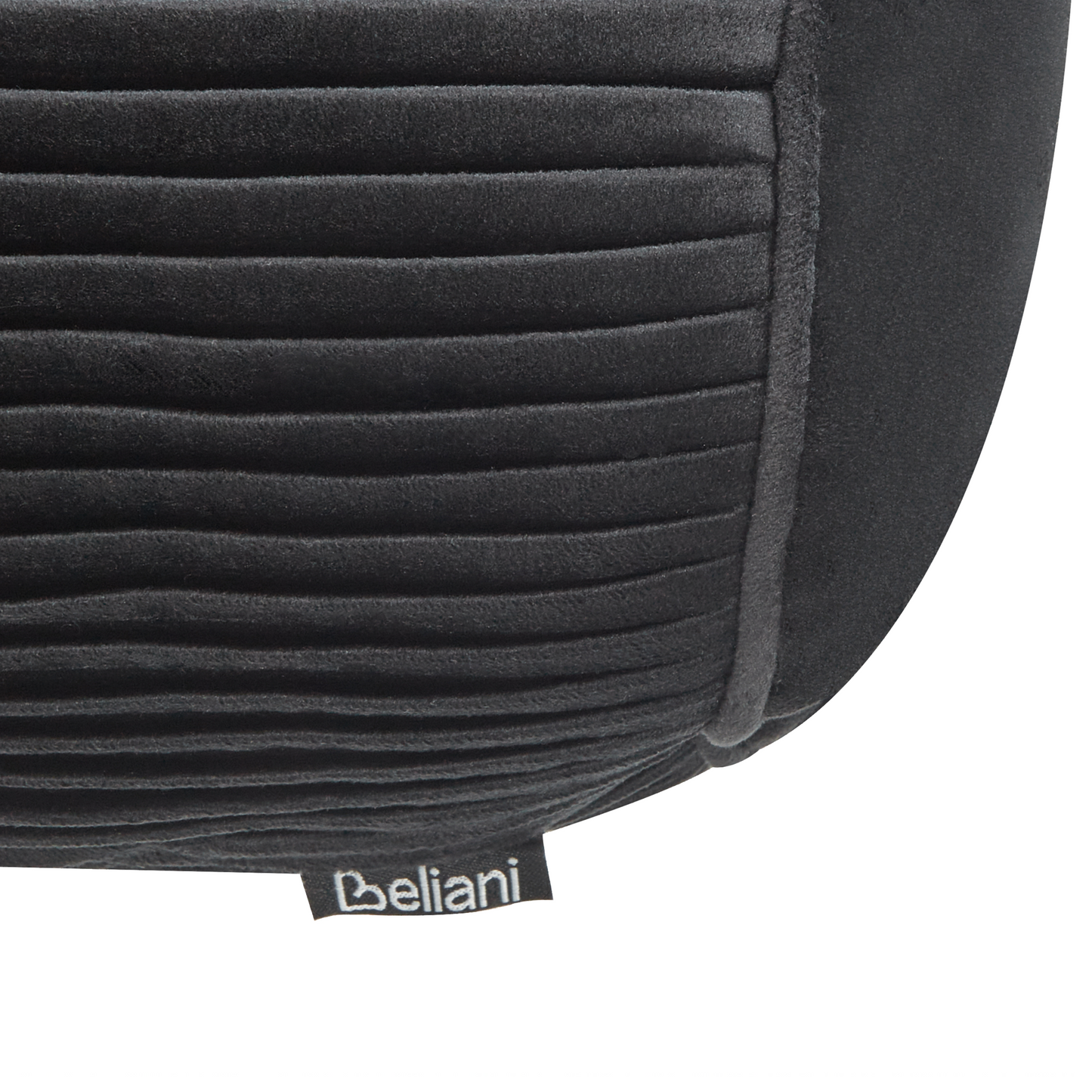 Dekokissen JONQUIL Samtstoff 22 x 60 cm Schwarz Ohne Muster