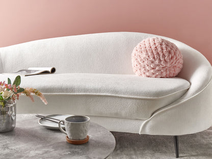 Dekokissen ROSEA Webpelz 30 x 30 cm Rosa Ohne Muster