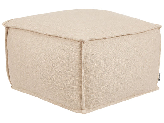 Pouf Baumwolle beige 50 x 50 x 30 cm SHERALI